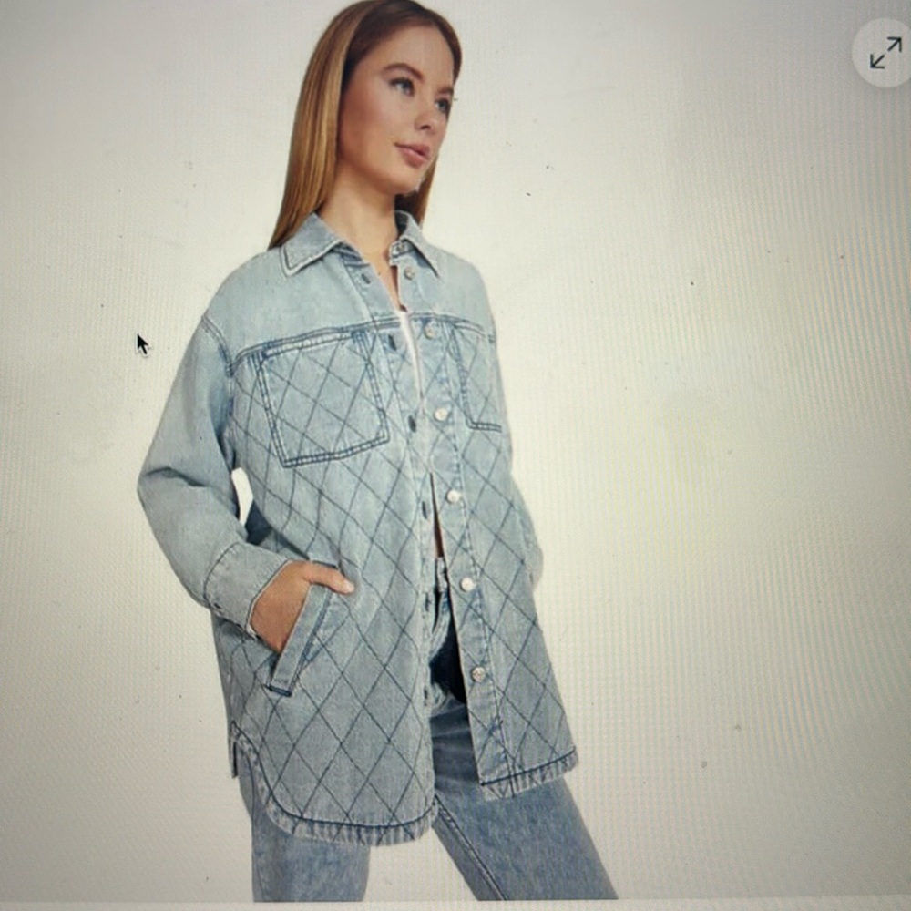Steve Madden lennon shacket denim casual